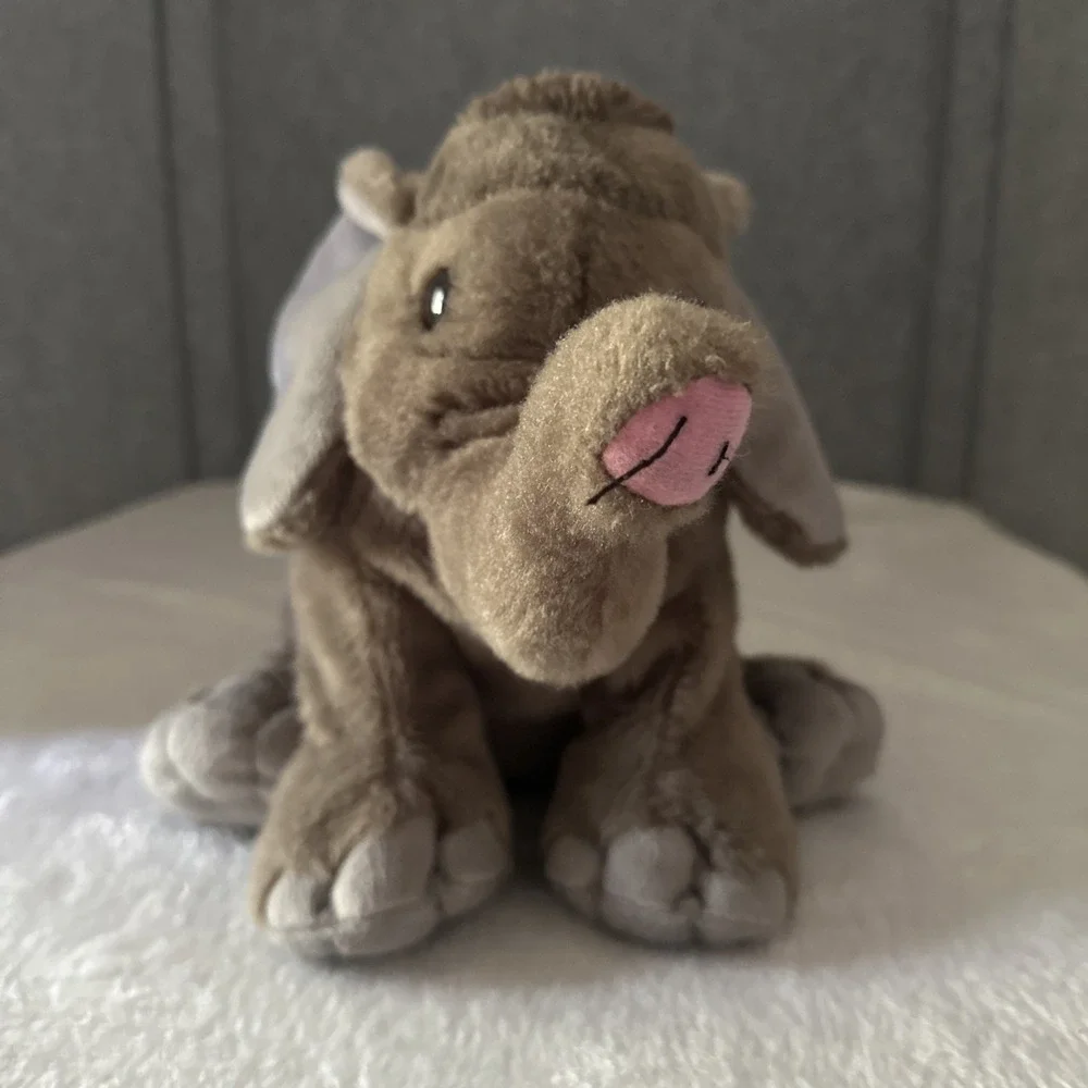 Wild Republic Elephant Plush Stuffed Animal Toy Gray Soft Floppy
